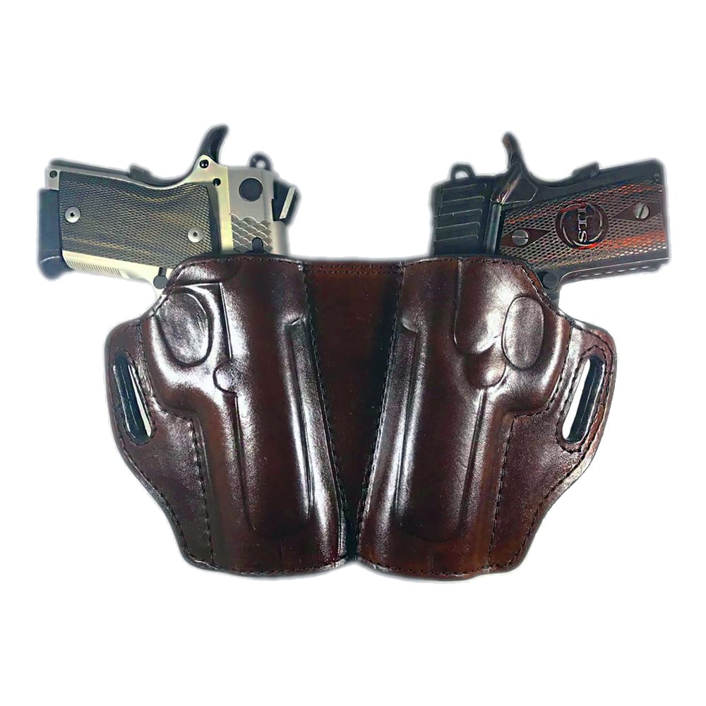 Black .45 Caliber Smooth Leather Holster - Western Express