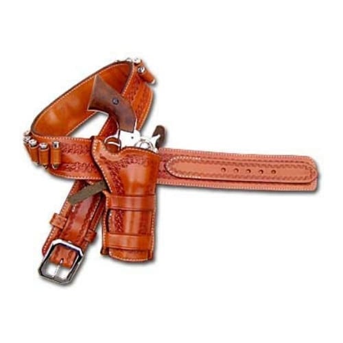 Western Leather Gun Belt & Holster - BH890 The San Diego