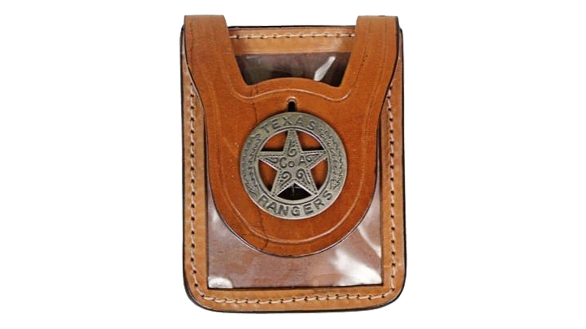Aker Leather A691-BP Recessed Shield Badge Holder - Black