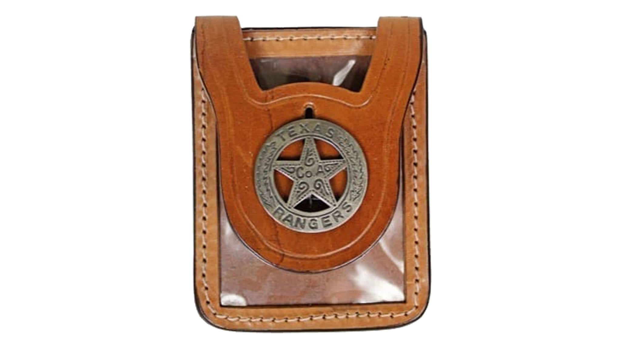 Brigade Leather custom police badge holder