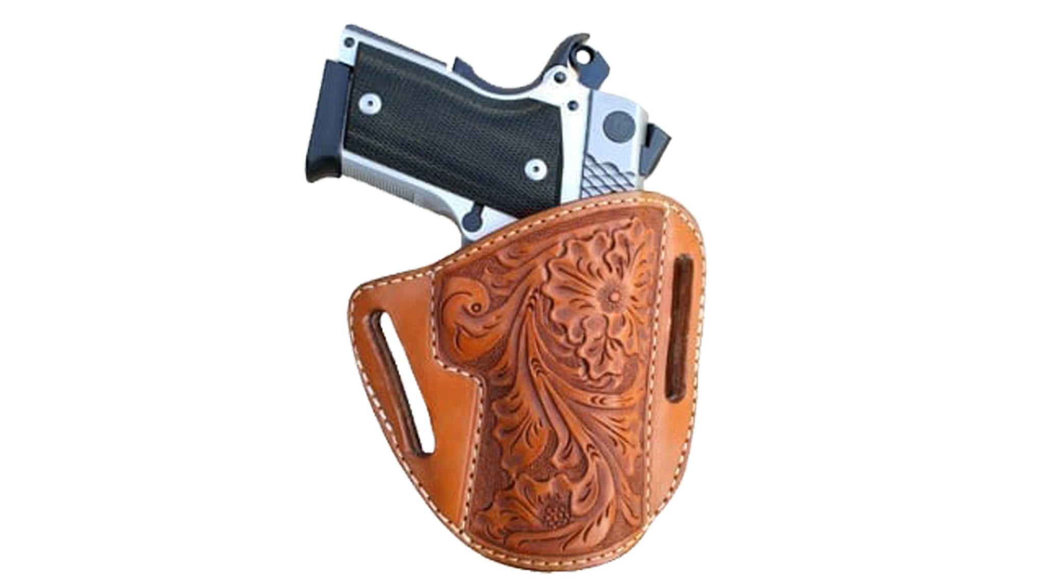 Texas Ranger Carved Gun Holster - BH24