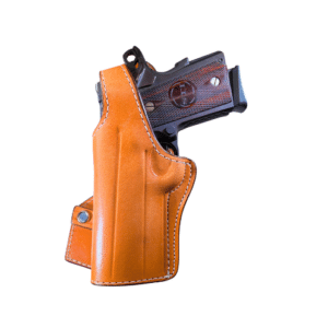 Custom Leather Paddle Holster with Retention - BH77TB