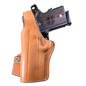 Custom Leather Paddle Holster with Retention - BH77TB