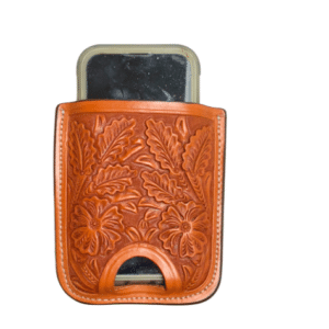 #15.H Hand Carved Custom Leather Holster for Any Smartphone Model