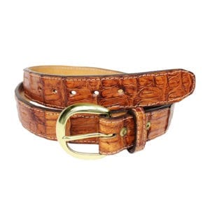 Alligator Skin Gun Belt - BH-BE