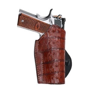 Crocodile Exotic Leather Paddle Gun Holster - BH-CS
