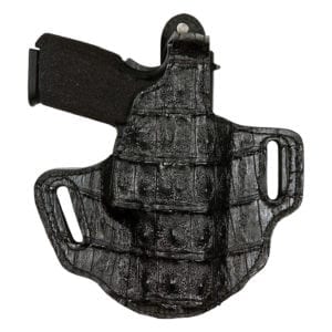 Black Alligator Exotic Gun Leather Holster - BH-AS