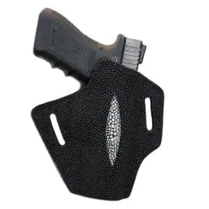 Stingray Exotic Leather Holster in Black Color - BH-SR