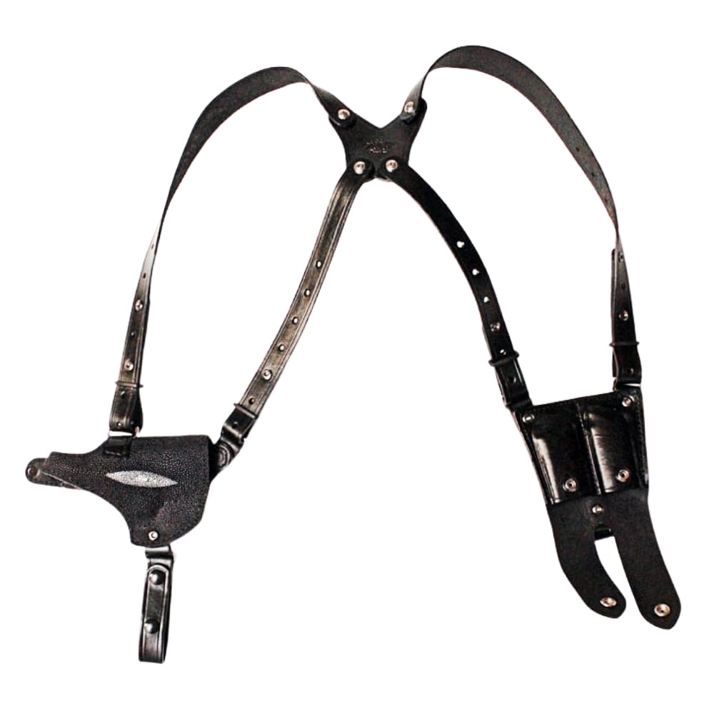 Stingray Leather Straps - Black and White