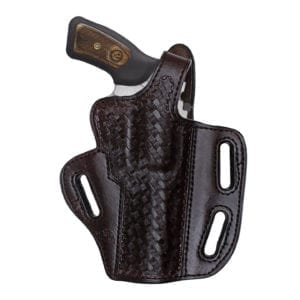 Three Slot Belt Slide Holster with Thumb Break - BH37D
