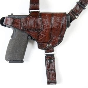 RL-SH01 The King Double Shoulder Holster - Alligator  Skin