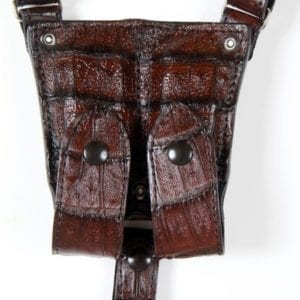 RL-SH01 The King Double Shoulder Holster - Alligator  Skin