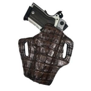 Brown Alligator Exotic Leather Holster
