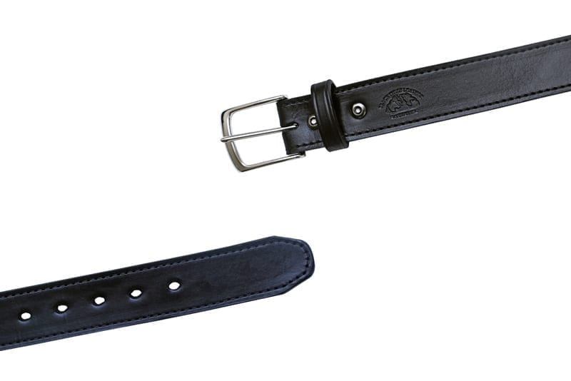 Double Oh Heaven Black Double Buckle Belt