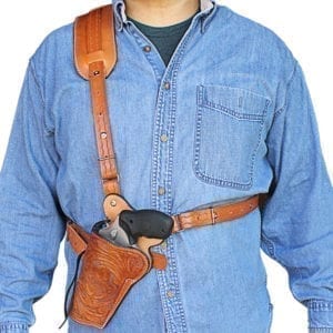 BH3 Hunting Shoulder Holster Hand Carved