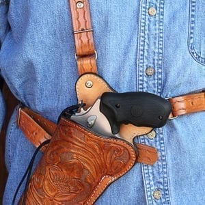 BH3 Hunting Shoulder Holster Hand Carved