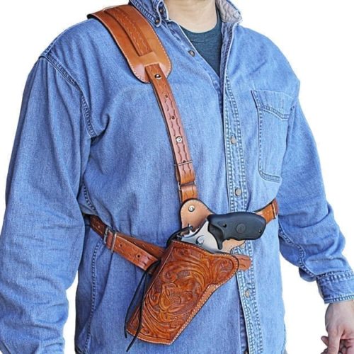 BH3 Hunting Shoulder Holster Hand Carved