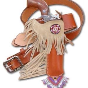 Western Style Gun Belt - BH700 The Yellow Coyote