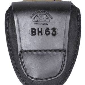 BH63 Handcuff Holder - Black Leather
