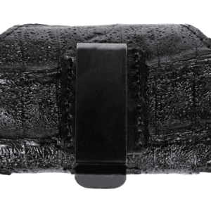 22. Alligator Skin Phone Holster for iPhone - Black / Brown