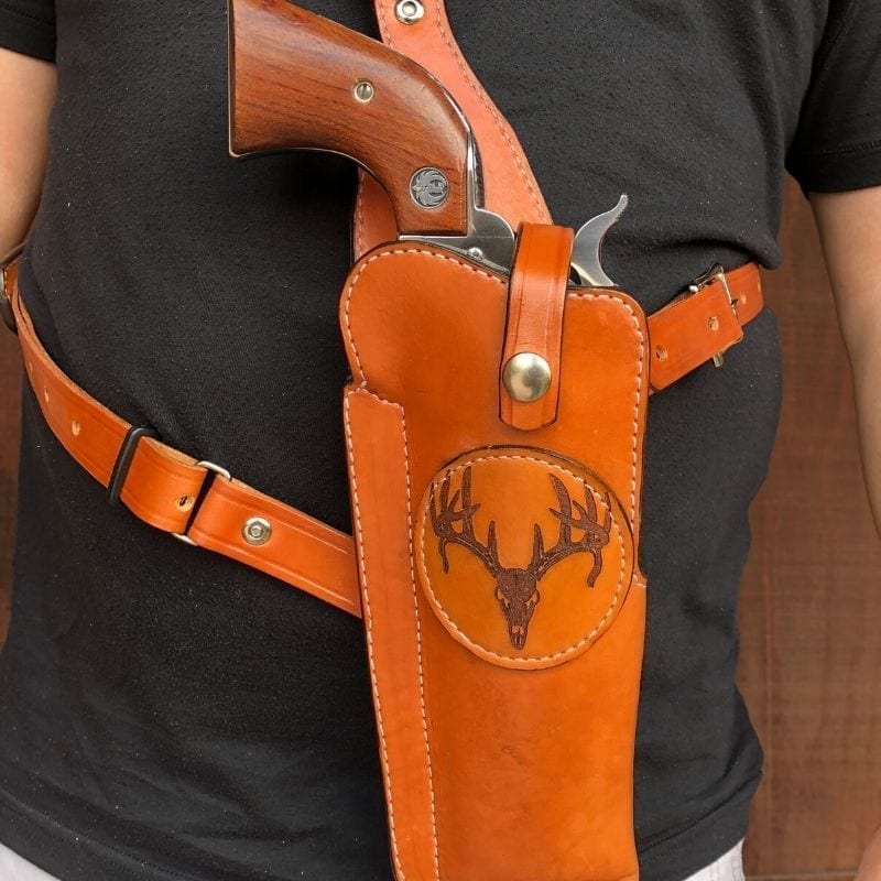 Details about   Collectible Brown Holster Hunting With Shoulder Strap 