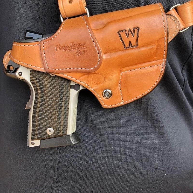 Concealment Double Handgun Holster Pistol Shoulder Rig with Dual Magazine Pouch 