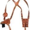 Double Shoulder Rig, Military & Law Enforcement Shoulder Holster Basket Weave