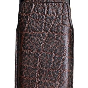 #4. Elephant Leather Smartphone Case - in Brown Color