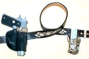 Python Snake Skin Concealed Duty Rig
