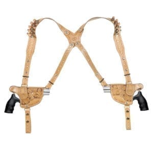 Double Gun Vertical Shoulder Rig Hand Carved