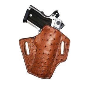 Peanut Brittle Ostrich Exotic Leather Holster