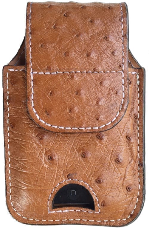 Double card holder Ostrich Leather - 