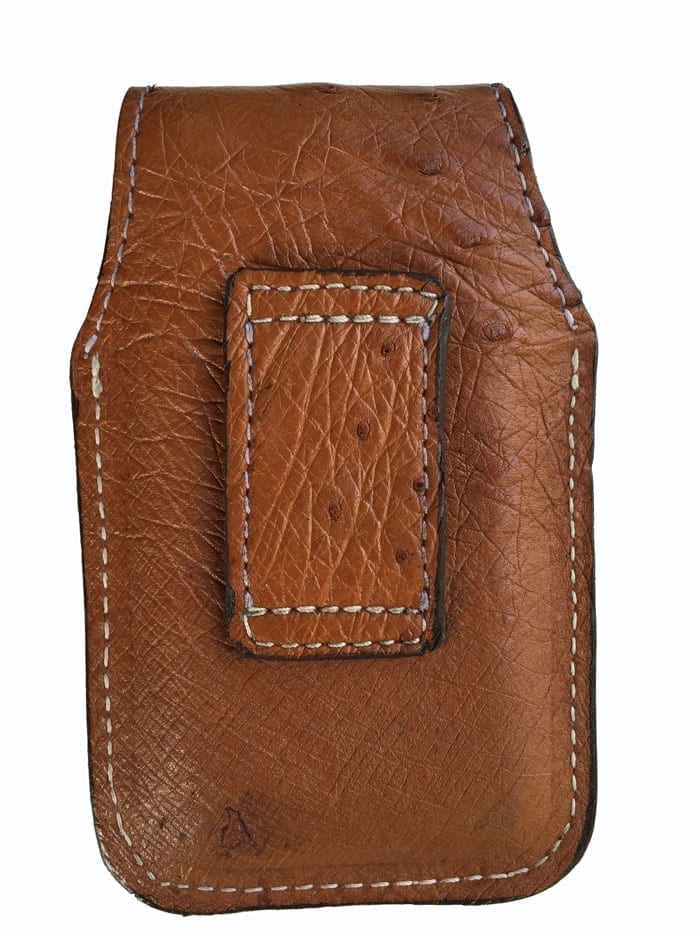 Double card holder Ostrich Leather - 