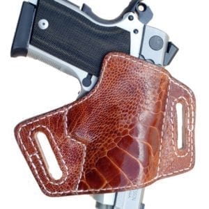 Ostrich Leg Exotic Leather Gun Holster - BH-OL2