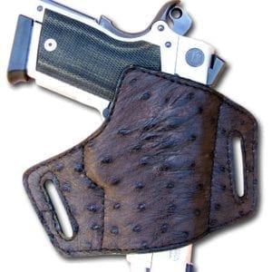 6. BH49OE  Ostrich Exotic Skin Leather Holster