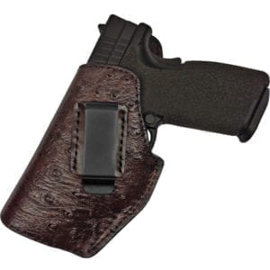 Inside Waistband Middle of the Back Gun Holster with Ostrich Skin - BH71OEM