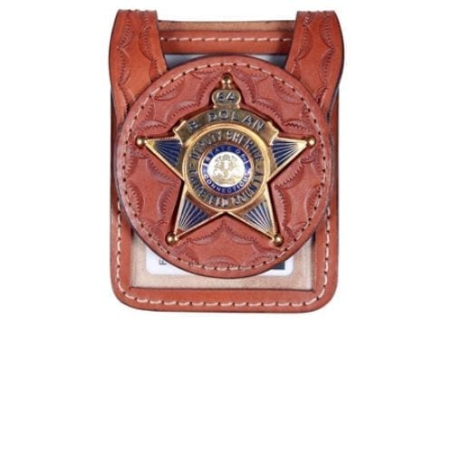 Strong law enforcement leather badge holders for sale at black hills