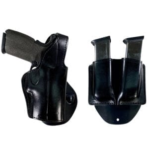 Thumb Break Gun Holster and Magazine Holder Combo - BH77TB and BH62P Custom Paddle Combo