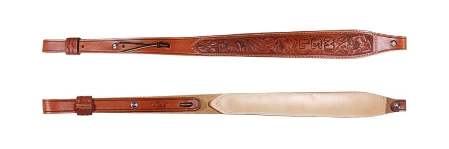 Rifle Sling Carved Design – Chesnut