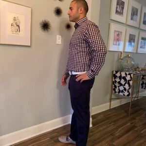 Model-with-Double-Ply-Dress-Leather-Belt-in-White-Color-RL20W-2