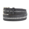 Exotic-Gray-Stingray-Skin-Leather-Belt