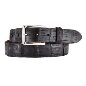 Caiman-Crocodile-Tail-Leather-Belt