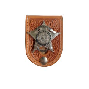 Law Enforcement Leather Badge Holder - BH8HC